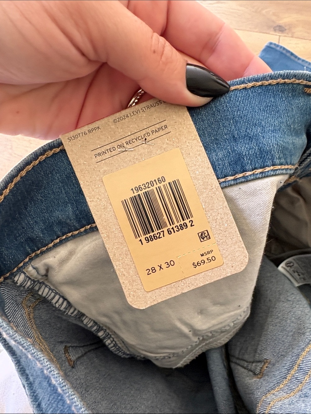 Levi's 315 Shaping Bootcut Mid Rise Denim Jeans - Picture 5 of 7